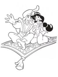 Halıdaki Aladdin ve Yasemin