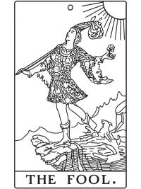 The Fool tarot kartı