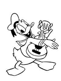 Donald Duck gitar çalıyor