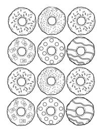 Çikolatalı ve çikolata parçacıklı donutlar