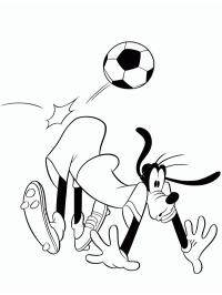 Goofy futbol oynuyor