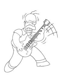 Homer Simpson Gitar Çalıyor