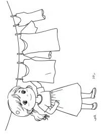 Çamaşır asan kız