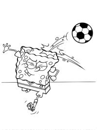 Spongebob futbol oynuyor