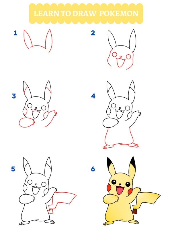 Pikachu nasıl çizilir?