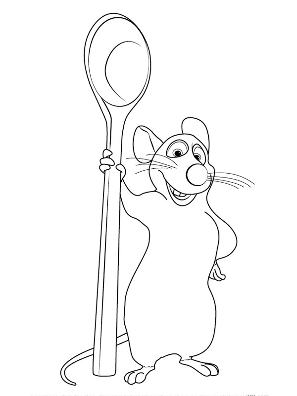 Remy (Ratatouille) Boyama sayfası