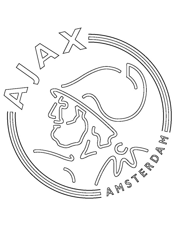 Ajax Futbol Kulübü Boyama sayfası