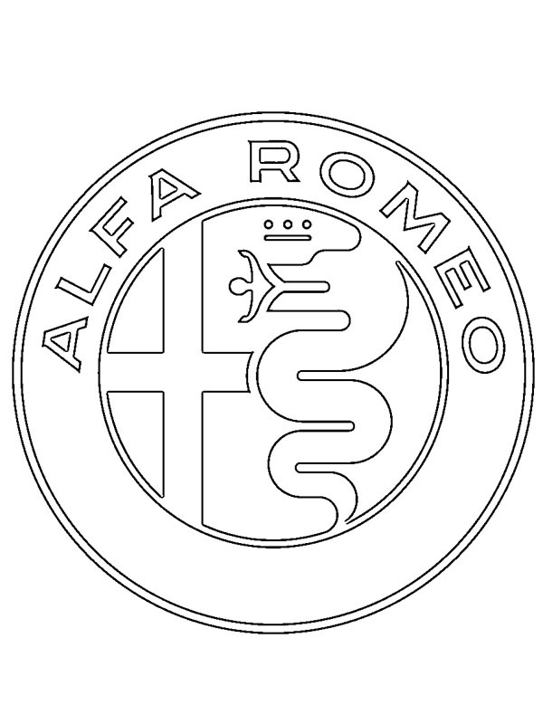 Alfa Romeo logosu Boyama sayfası