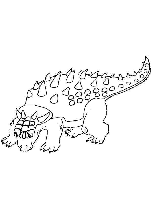 Ankylosaurus Boyama sayfası