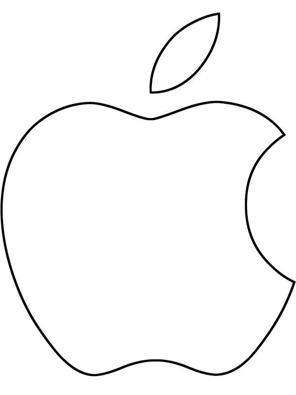 Apple logosu Boyama sayfası