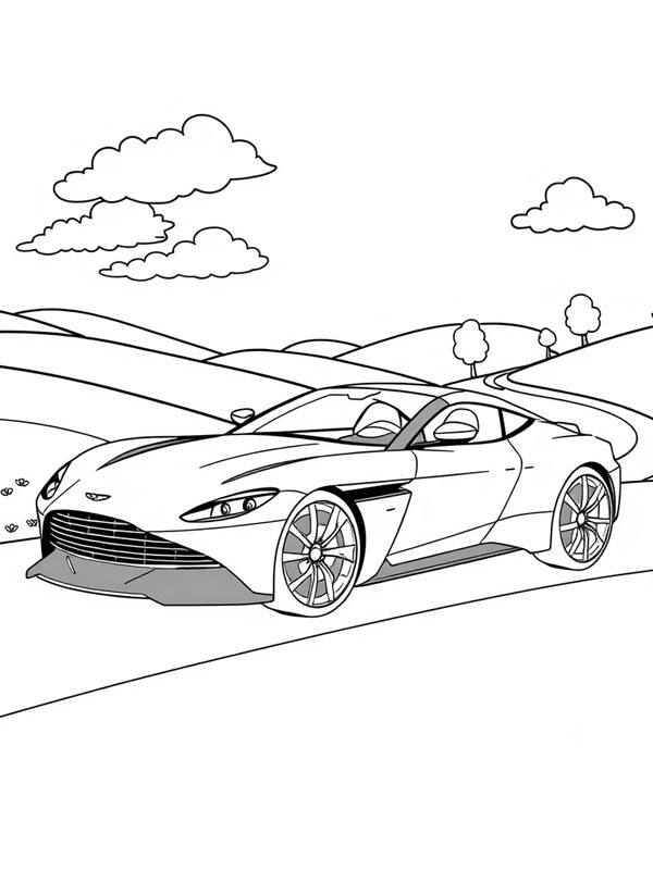 Aston Martin V12 Vantage Boyama sayfası