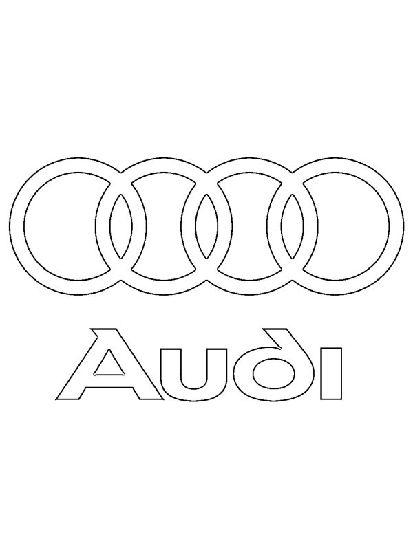 Audi logosu Boyama sayfası