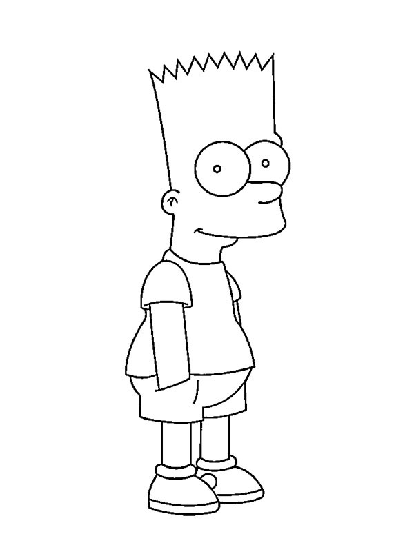 Bart Simpson Boyama sayfası