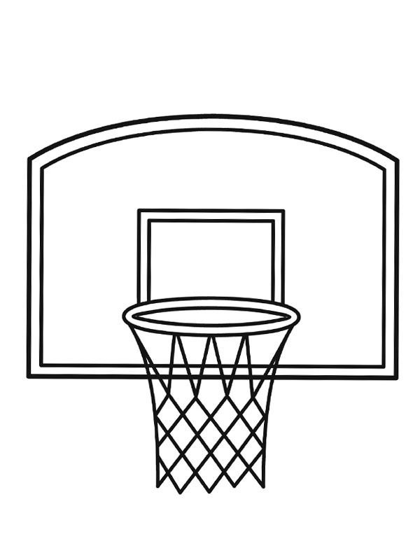 Basketbol tahtası Boyama sayfası