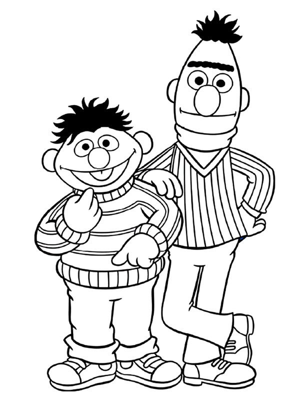 Bert ve Ernie Boyama sayfası