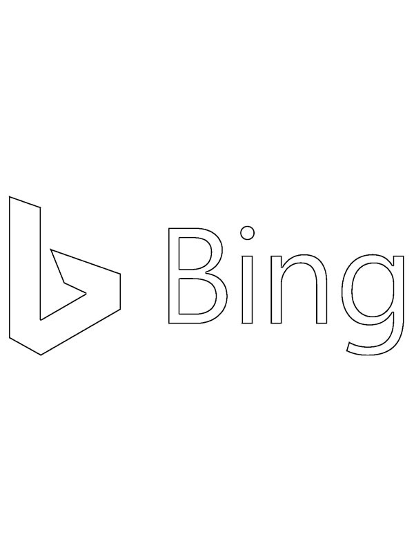 Bing logosu Boyama sayfası