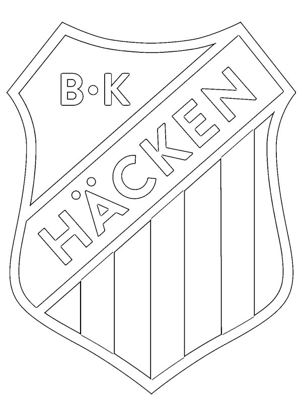 BK Häcken Futbol Kulubü Boyama sayfası