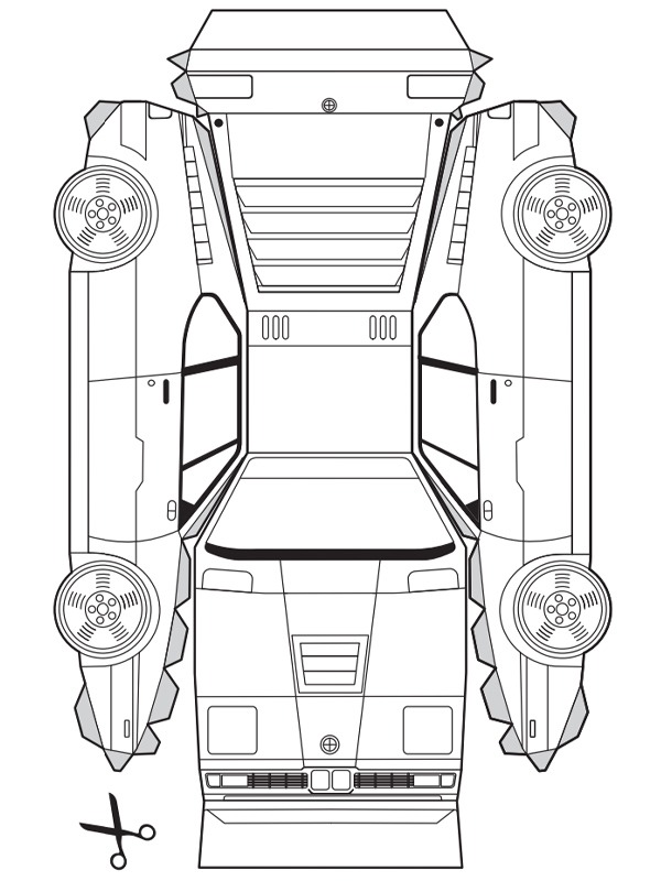 BMW M1 maket Boyama sayfası