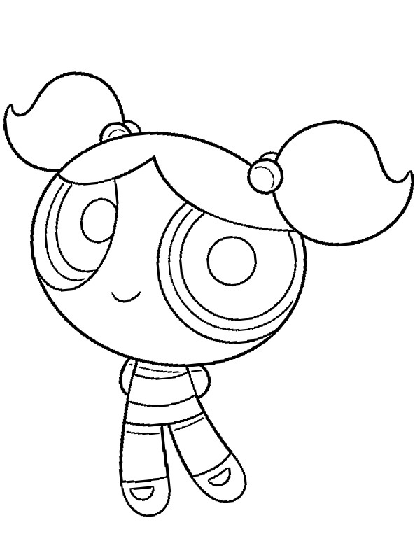 Bubbles (Powerpuff girls) Boyama sayfası