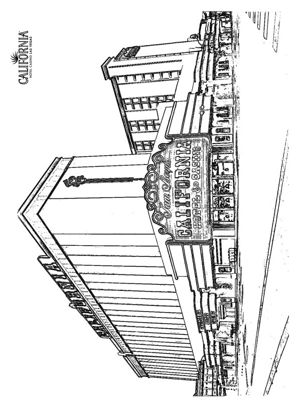 Las Vegas California Oteli Boyama sayfası