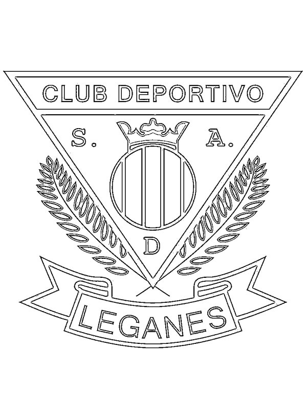 CD Leganés Futbol Kulübü Boyama sayfası