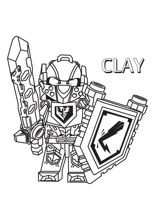 Clay (Nexo Knights) Boyama sayfası