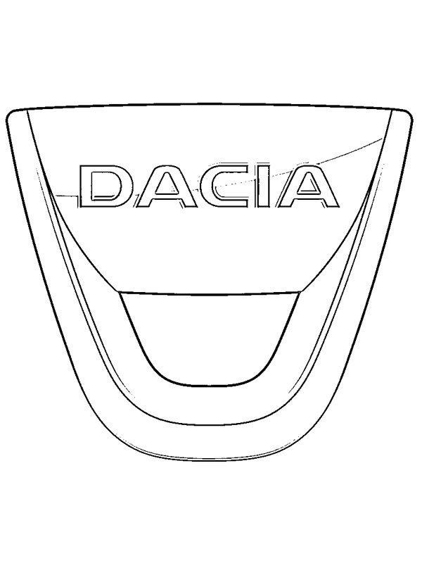 Dacia logosu Boyama sayfası