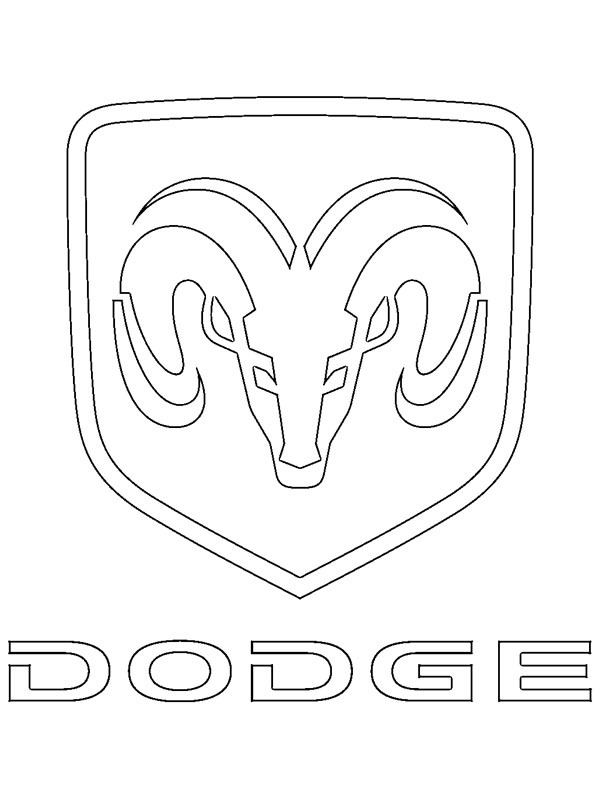 Dodge logosu Boyama sayfası