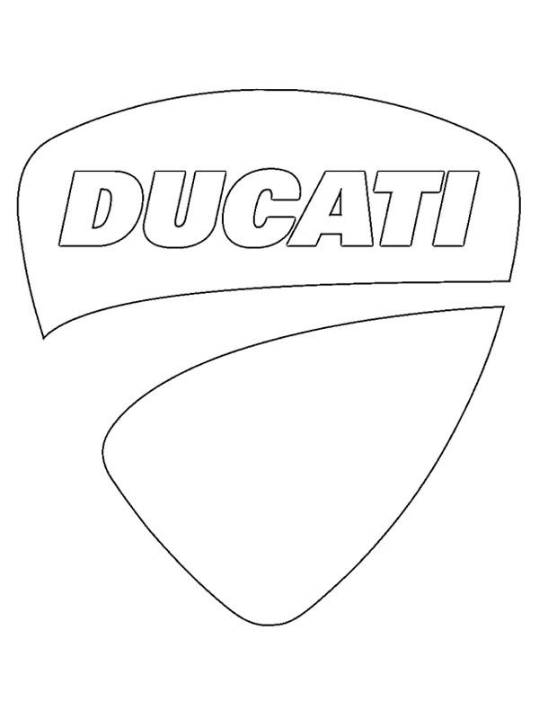 Ducati logosu Boyama sayfası