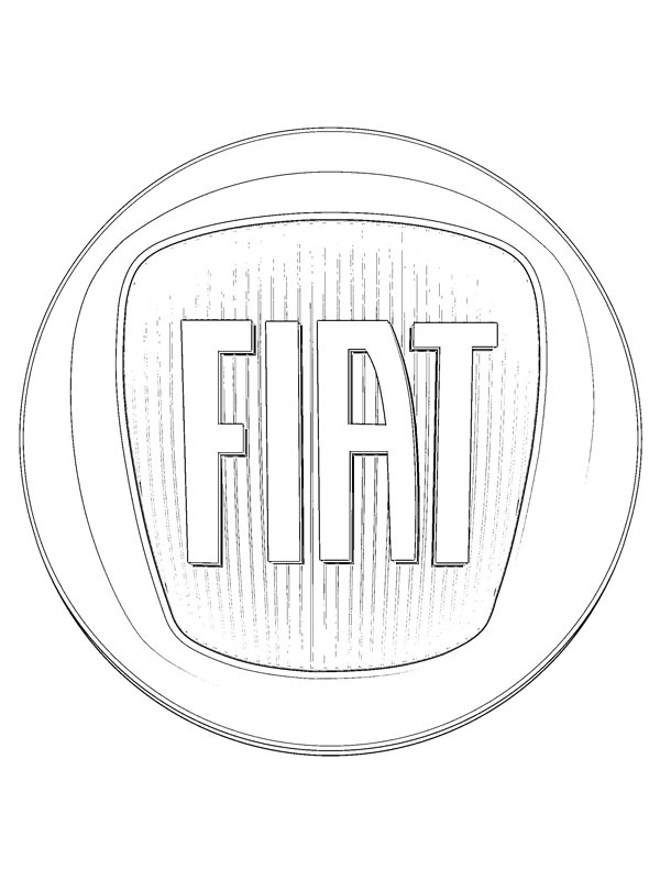 Fiat logosu Boyama sayfası