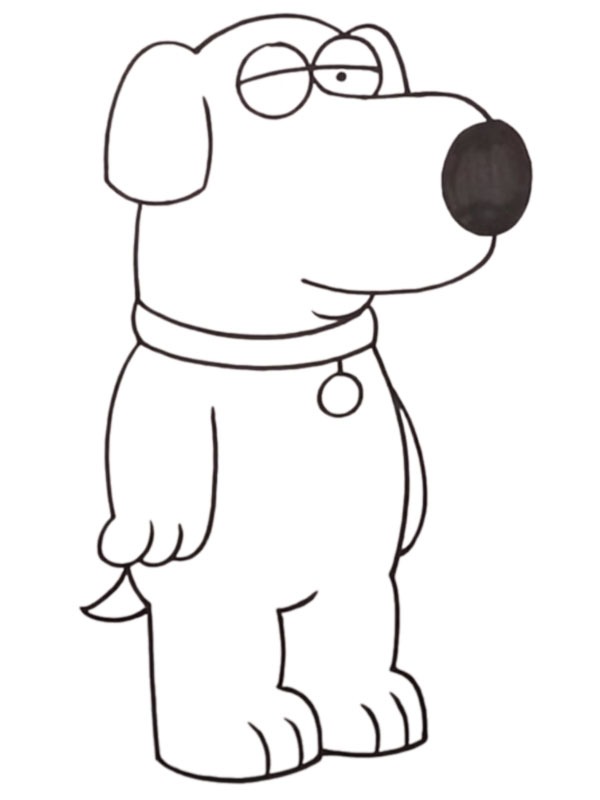 Brian Griffin Köpeği (Family Guy Boyama sayfası