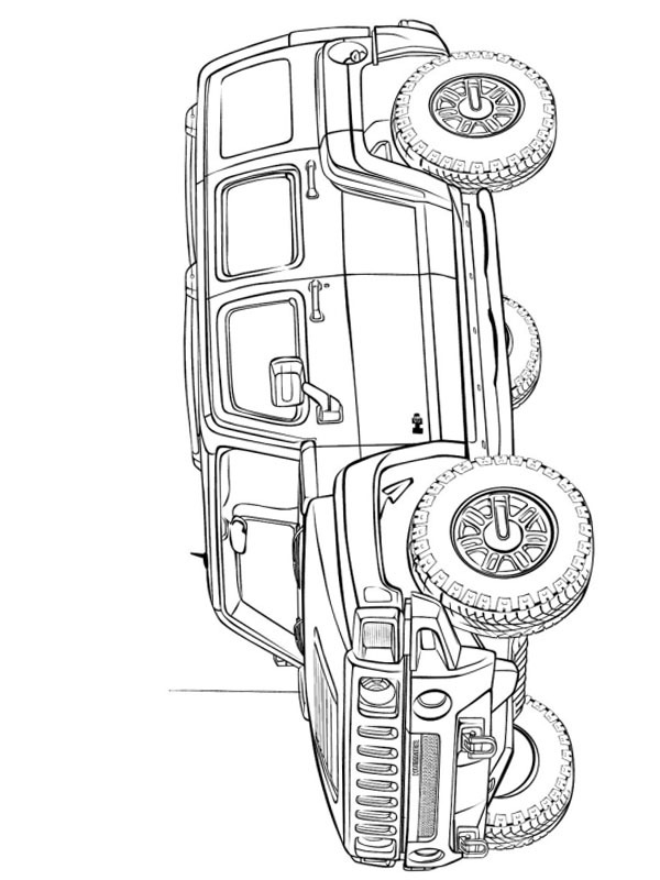 Hummer H3 Boyama sayfası