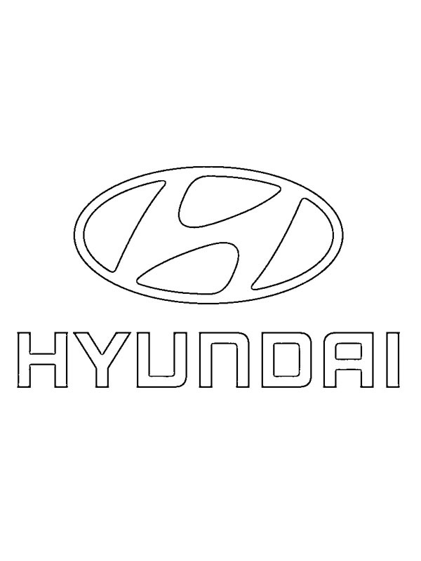 Hyundai logo Boyama sayfası