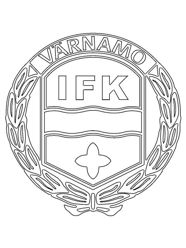 IFK Värnamo Futbol Kulübü Boyama sayfası