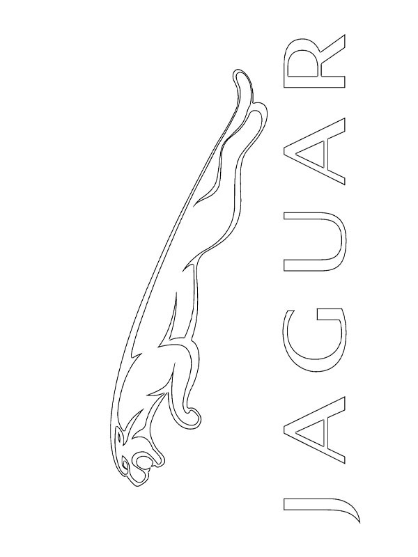 Jaguar logosu Boyama sayfası