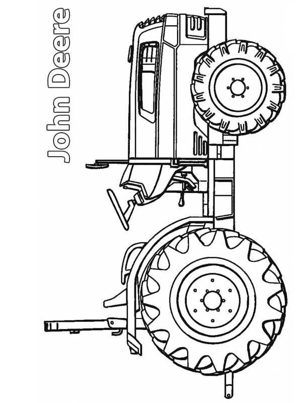 John Deere traktör Boyama sayfası