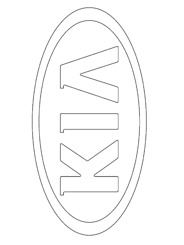 Kia logo Boyama sayfası