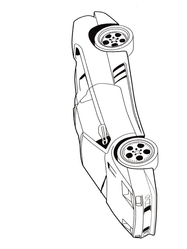 Lamborghini Diablo Boyama sayfası