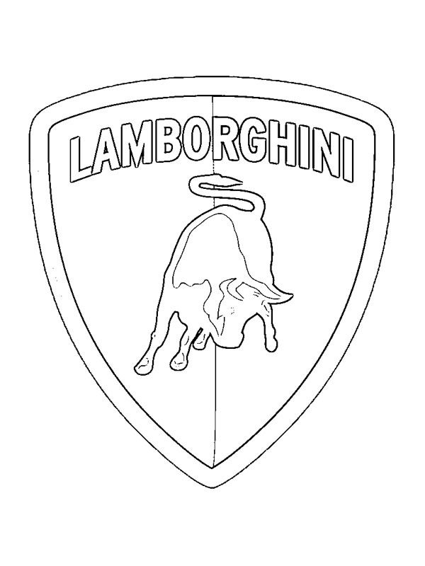 Lamborghini logosu Boyama sayfası