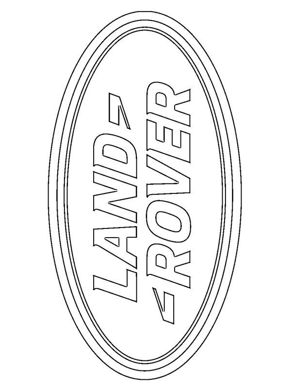 Land Rover logo Boyama sayfası