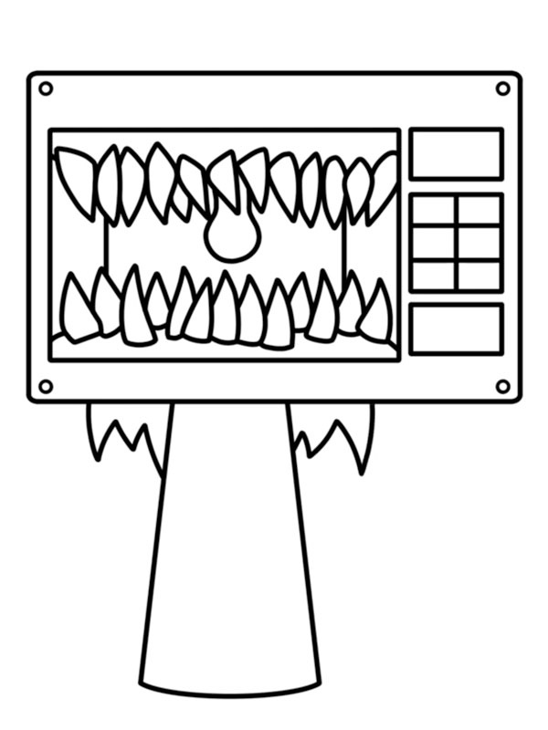 Lily Microwave (Incredibox Sprunki) Boyama sayfası