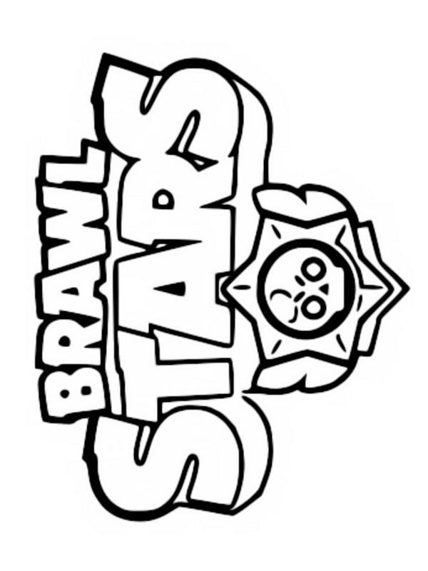 Brawl Stars Logosu Boyama sayfası