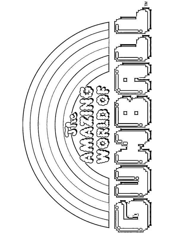 Gumball’ın Harika Dünyası Logosu Boyama sayfası