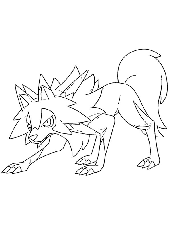 Lycanroc Boyama sayfası