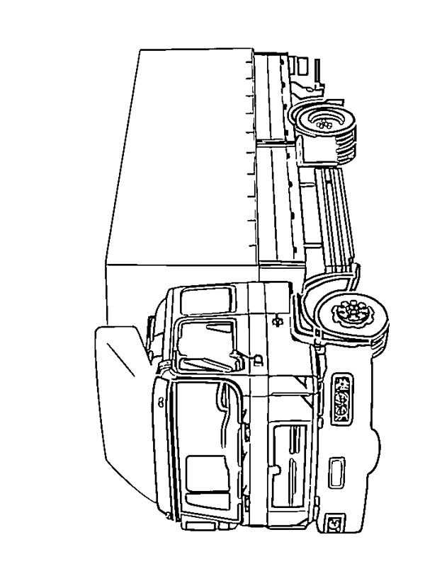 MAN SR 321 vrachtauto Boyama sayfası