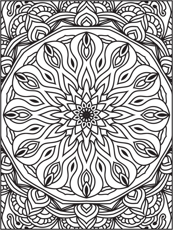 Mandala 2 Boyama sayfası