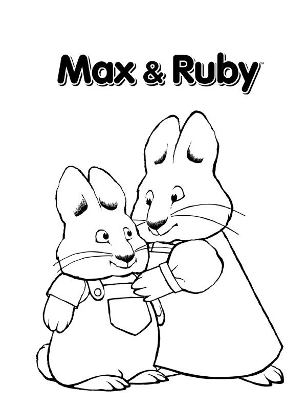 max ve ruby Boyama sayfası