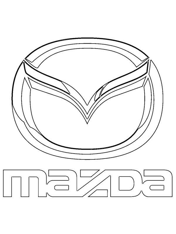 Mazda Logo Boyama sayfası