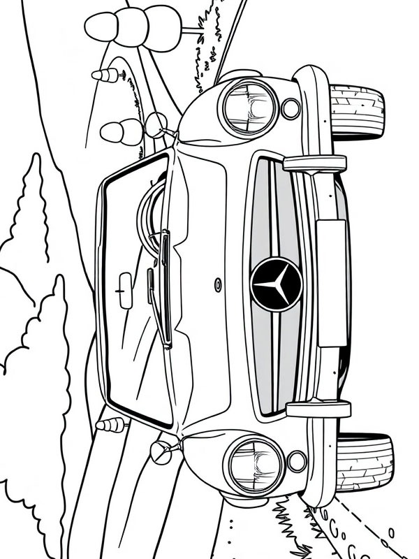 Mercedes-Benz 190 SL Boyama sayfası