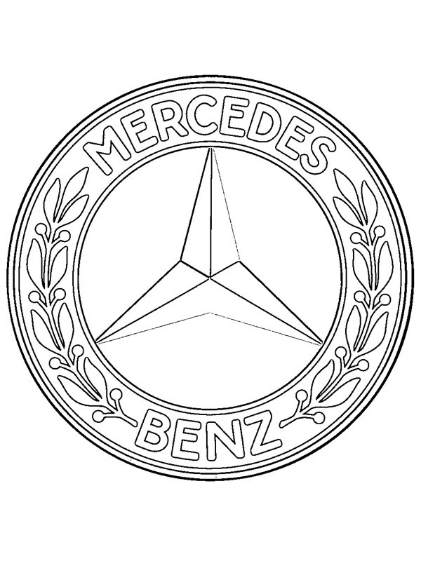 Mercedes-Benz logo Boyama sayfası